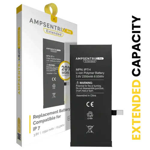 Batterie de remplacement pour iPhone 7 (AmpSentrix Pro Extended)