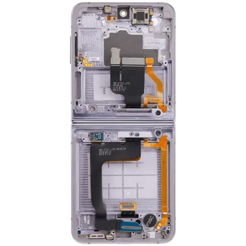 Écran OLED interne avec cadre pour Samsung Galaxy Z Flip 4 5G (versions US et internationale) (reconditionné) (violet Bora) – Image 5