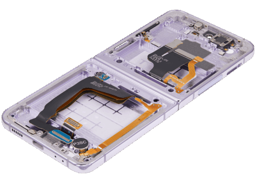 Inner bloc écran OLED avec cadre pour Samsung Galaxy Z Flip 4 5G (US & International Version) (reconditionné) (Bora Purple) – Image 7