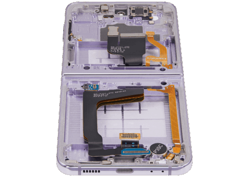 Inner bloc écran OLED avec cadre pour Samsung Galaxy Z Flip 4 5G (US & International Version) (reconditionné) (Bora Purple) – Image 9