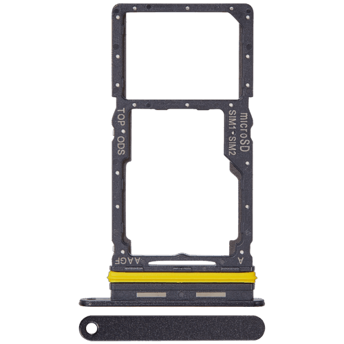 Dual Sim Card Tray For Samsung Galaxy A17 5G (A176 / 2025) (Premium) (Black)