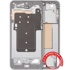 Mid-Frame Housing Compatible For Samsung Galaxy S25 FE 5G (US & International Version) (Icyblue / White)