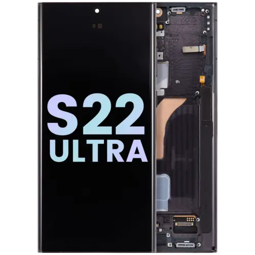 OLED Assembly With Frame For Samsung Galaxy S22 Ultra 5G (Service Pack) (Phantom Black)