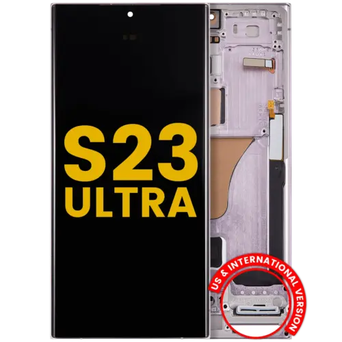 OLED Assembly With Frame For Samsung Galaxy S23 Ultra (US & International) (Refurbished) (Lavender) – Image 3