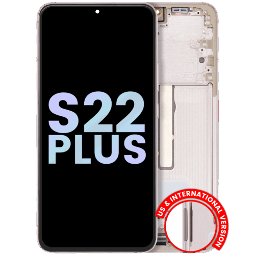OLED Assembly With Frame For Samsung Galaxy S22 Plus 5G (Service Pack) (Pink Gold)