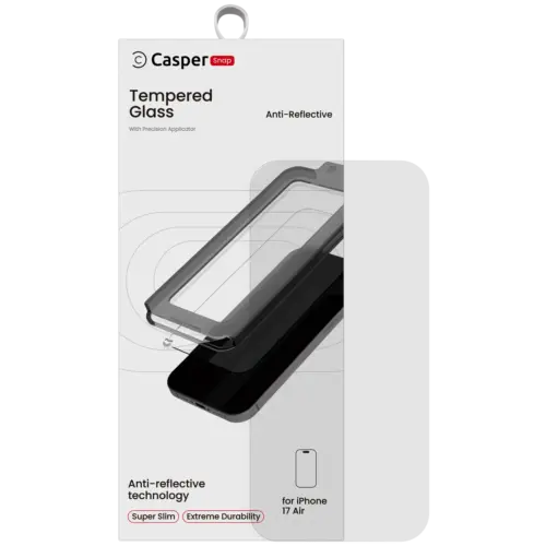 Casper Snap Tempered Glass For iPhone Air (Retail Pack) (AR Clear)