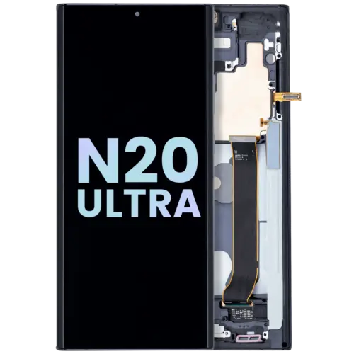 Bloc écran OLED avec cadre pour Samsung Galaxy Note 20 Ultra 5G (Service Pack) (Mystic Black) – Image 3