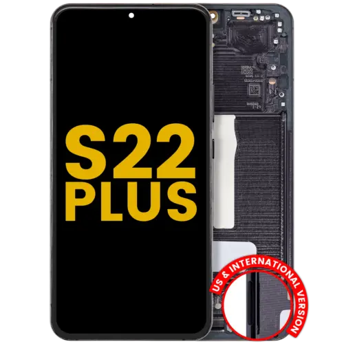 OLED Assembly With Frame For Samsung Galaxy S22 Plus 5G (US & International Version) (Refurbished) (Phantom Black)