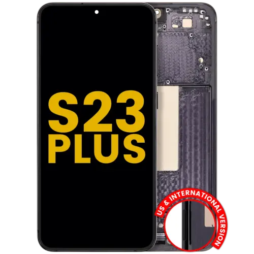Bloc écran OLED avec cadre pour Samsung Galaxy S23 Plus 5G (US & International) (reconditionné) (Phantom Black) – Image 3