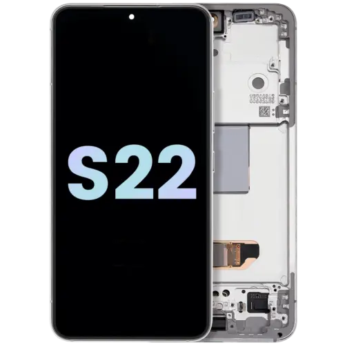 OLED Assembly With Frame For Samsung Galaxy S22 5G (Service Pack) (White)