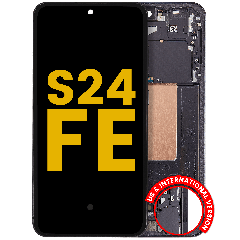 OLED Assembly With Frame For Samsung Galaxy S24 FE 5G (US & International Version) (Refurbished) (Graphite)