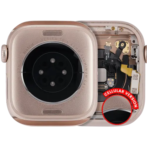 Housing Assembly Compatible For Watch Series 10 (42MM) (Used OEM Pull: Grade A) (Cellular Version) (Aluminum / Rose Gold)