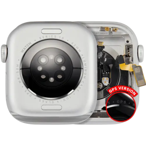 Housing Assembly Compatible For Watch Series 10 (42MM) (Used OEM Pull: Grade A) (GPS Version) (Aluminum / Silver)
