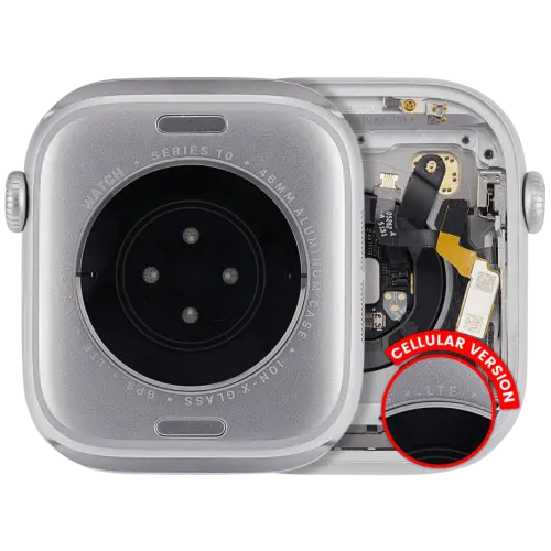 Housing Assembly Compatible For Watch Series 10 (46MM) (Used OEM Pull: Grade A) (Cellular Version) (Aluminum / Silver)