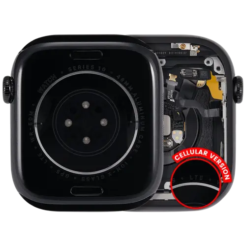 Housing Assembly Compatible For Watch Series 10 (46MM) (Used OEM Pull: Grade A) (Cellular Version) (Aluminum / Jet Black)