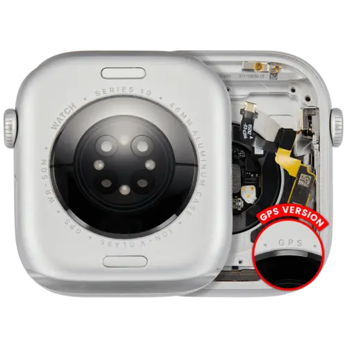Housing Assembly Compatible For Watch Series 10 (46MM) (Used OEM Pull: Grade A) (GPS Version) (Aluminum / Silver)
