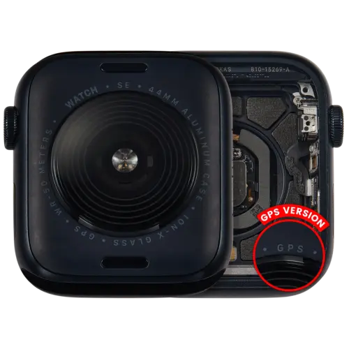 Housing Assembly Compatible For Watch Series SE 2nd (44MM) (Used OEM Pull: Grade A) (GPS Version) (Aluminum / Midnight)