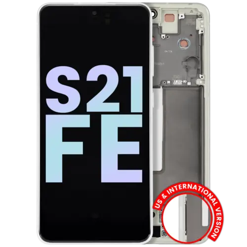 OLED Assembly With Frame For Samsung Galaxy S21 FE 5G (US & International Version) (Service Pack) (Olive Green)