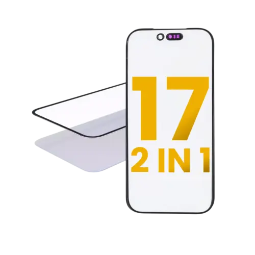2 in 1 (Front Glass + OCA Pre-Installed) For iPhone 17 (2 Pack) (OCA Master)