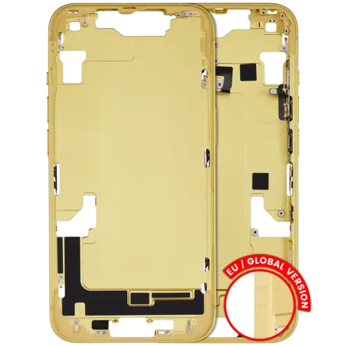Mid-cadre châssis W/ Small Parts pour iPhone 14 (EU / Global Version) (Used OEM Pull: Grade A) (jaune) – Image 3