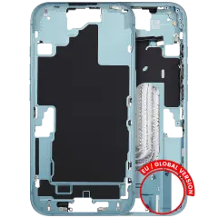 Mid-cadre châssis W/ Small Parts pour iPhone 16 (EU / Global Version) (Used OEM Pull: Grade B) (sarcelle)