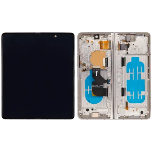 Inner OLED Assembly With Frame For Samsung Galaxy Z Fold 4 5G (US & International) (Refurbished) (Beige) – Image 2