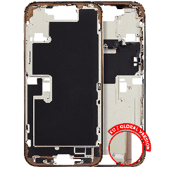 Mid-cadre châssis W/ Small Parts pour iPhone 16 Pro Max (EU / Global Version) (Used OEM Pull: Grade C) (Desert Titanium)