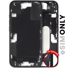 Mid-cadre châssis W/ Small Parts pour iPhone 16 (US Version) (Used OEM Pull: Grade C) (noir)