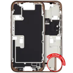Mid-cadre châssis W/ Small Parts pour iPhone 16 Pro (EU / Global Version) (Used OEM Pull: Grade B) (Desert Titanium)