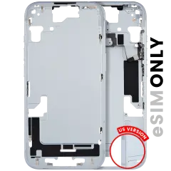 Mid-Frame Housing W/ Small Parts For iPhone 15 (US Version) (Used OEM Pull: Grade A) (Blue)