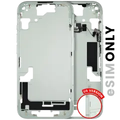 Mid-cadre châssis W/ Small Parts pour iPhone 15 (US Version) (Used OEM Pull: Grade A) (vert)