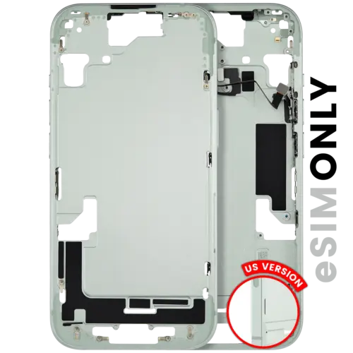Mid-cadre châssis W/ Small Parts pour iPhone 15 (US Version) (Used OEM Pull: Grade A) (vert) – Image 3