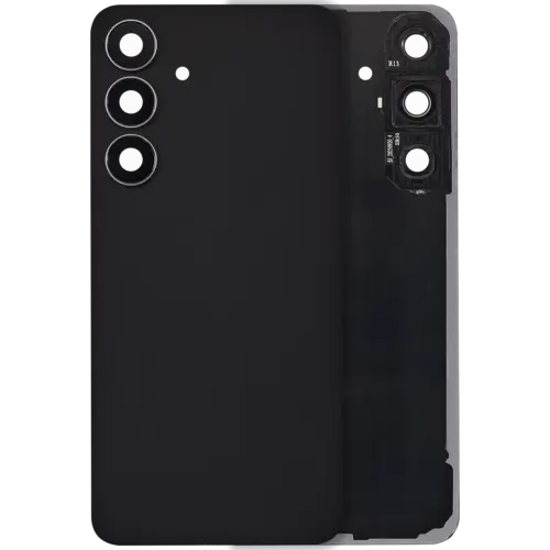 Back Cover Glass With Camera Lens For Samsung Galaxy S25 FE (No Logo) (Aftermarket Plus) (Jetblack)