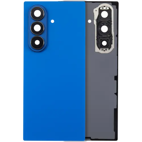 Back Cover Glass With Camera Lens For Samsung Galaxy Z Fold 7 5G (No Logo) (Aftermarket Plus) (Blue Shadow)