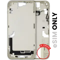 Mid-cadre châssis W/ Small Parts pour iPhone 15 Plus (US Version) (Used OEM Pull: Grade A) (jaune)