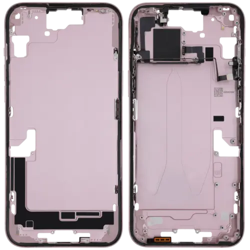 Mid-Frame Housing W/ Small Parts For iPhone 15 Plus (US Version) (Used OEM Pull: Grade A) (Pink) – Image 2