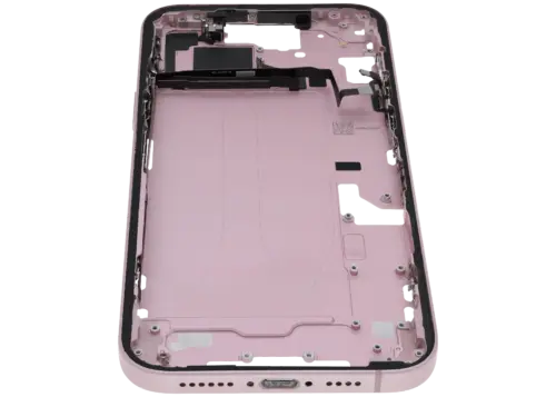 Mid-Frame Housing W/ Small Parts For iPhone 15 Plus (US Version) (Used OEM Pull: Grade A) (Pink) – Image 8