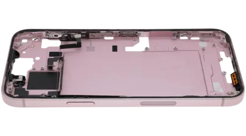 Mid-Frame Housing W/ Small Parts For iPhone 15 Plus (US Version) (Used OEM Pull: Grade A) (Pink) – Image 10
