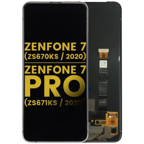 OLED Assembly Without Frame For Asus ZenFone 7 (ZS670KS / 2020) / ZenFone 7 Pro (ZS671KS / 2020) (Refurbished) (Black)