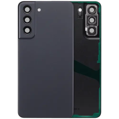Cache arrière verre avec lentille de caméra pour Samsung Galaxy S21 FE 5G (No Logo) (compatible qualité supérieure) (graphite)