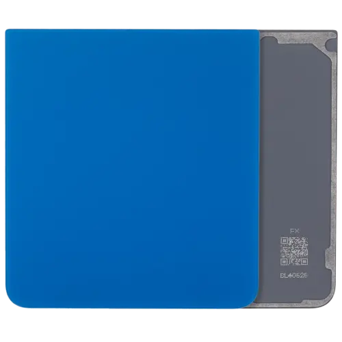 Bottom Back Cover Glass For Samsung Galaxy Z Flip 7 5G (No Logo) (Aftermarket Plus) (Blue Shadow)