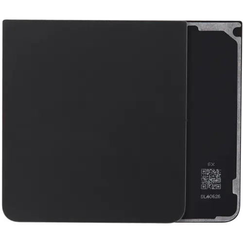 Bottom Back Cover Glass For Samsung Galaxy Z Flip 7 5G (No Logo) (Aftermarket Plus) (Jet Black)