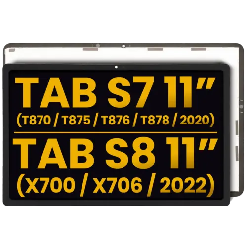 LCD Assembly Without Frame For Samsung Galaxy Tab S7 11" (2020) (T870 / T875 / T876 / T878) / Tab S8 11" (2022) (X700 / X706) (Refurbished) (All Colors)