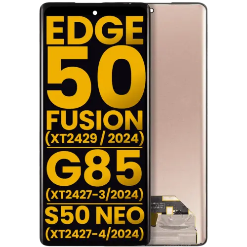 OLED Assembly Without Frame For Motorola Moto Edge 50 Fusion 5G (XT2429 / 2024) / G85 (XT2427-3/2024) / S50 Neo (XT2427-4/2024) (Refurbished) (All Colors)