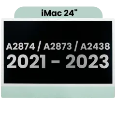 Complete LCD Display Assembly For iMac 24" A2874 / A2873 (2023) / A2438 / A2439 (2021) (LG204A-215 LM235UH1 SDD1) (Used OEM Pull: Grade A) （Small Camera hole）(Green)