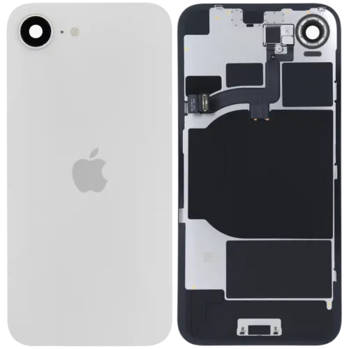 Vitre arrière avec aimant MagSafe, NFC et nappe de lampe torche pour iPhone 16e (Pièce d'origine constructeur) (Blanc) – Image 2