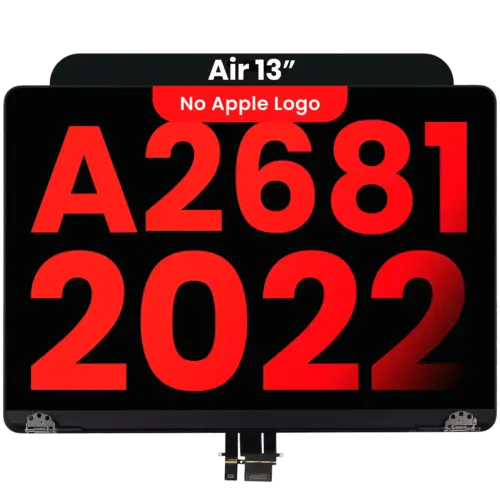 Complete LCD Display Assembly For MacBook Air 13" (A2681 / Mid 2022) (Aftermarket Plus) (Midnight)