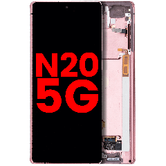 Bloc écran OLED avec cadre pour Samsung Galaxy Note 20 5G (compatible qualité supérieure) (Mystic Bronze)