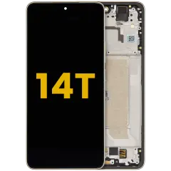 OLED Assembly With Frame For Xiaomi 14T (Refurbished) (Lemon Green)
