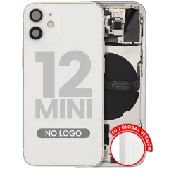 Back châssis W/ Small Parts pour iPhone 12 Mini (EU / Global Version) (compatible qualité supérieure) (blanc)